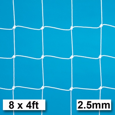 Harrod 2.5mm Football Goal Nets (8 x 4ft / 2.44 x 1.22m) FBL030 (Pair)