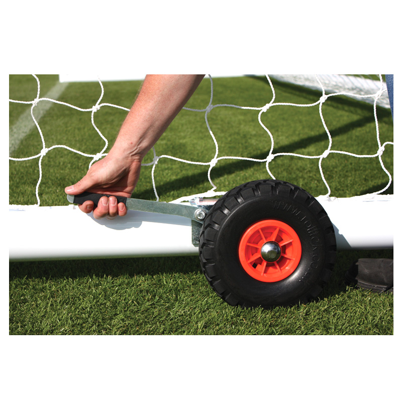 Harrod 4G Aluminium Weighted Football Portagoals with Wheels (16 x 6ft / 4.88 x 1.83m) FBL438 (Pair)