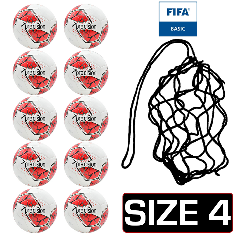 Net of 10 Precision Fusion FIFA Basic Footballs