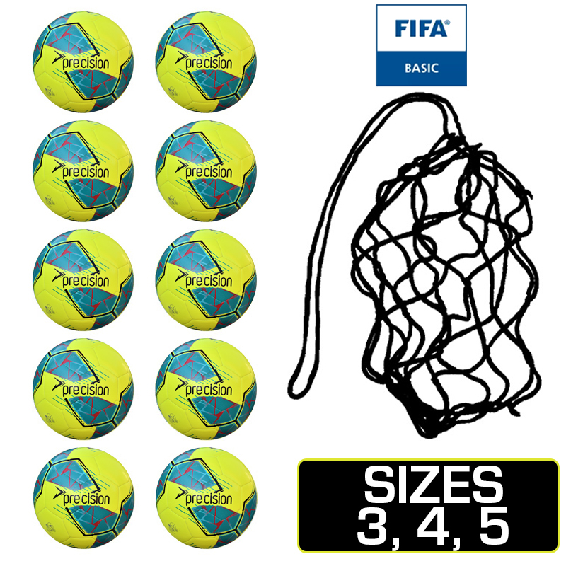 Net of 10 Precision Fusion FIFA Basic Footballs