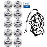 Net of 10 Mitre Ultimatch EVO FIFA Basic Match Balls