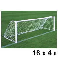 Harrod Folding Freestanding Aluminium Football Goal Posts (16 x 4ft / 4.88 x 1.22m) FBL185 (Pair)