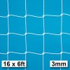 Harrod 3mm Socketed, Aluminium Freestanding & Fence Folding Heavy Duty Goal Nets (16 x 6ft / 4.88 x 1.83m) FBL370 (Pair)