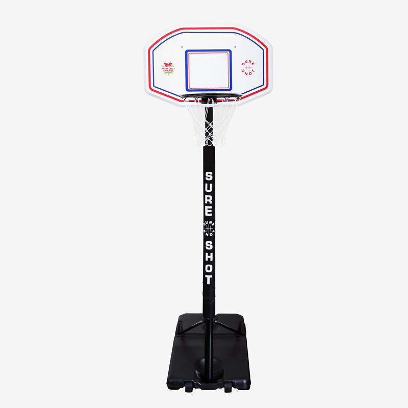 Sure Shot 514 Telescopic Portable Basketball Unit with EB Backboard and Pole Padding