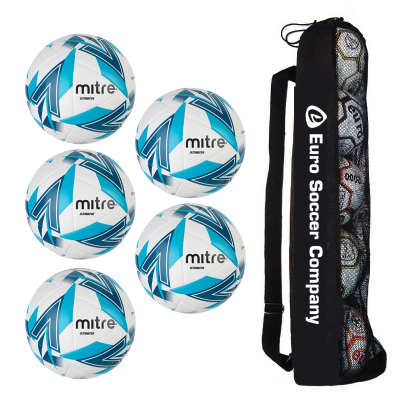 Tube of 5 Mitre Ultimatch One Match Balls