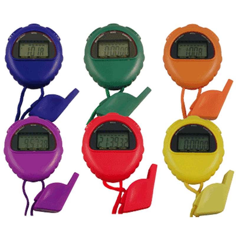 Colored Stopwatch & Whistle Pack 