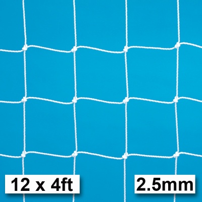 Harrod 2.5mm Football Goal Nets (12 x 4ft / 3.66 x 1.22m) FBL029 (Pair)