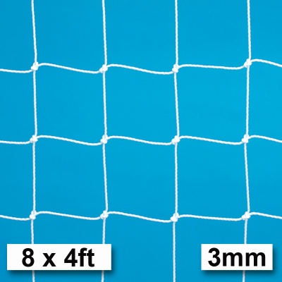 Harrod 3mm Heavy Duty Football Goal Nets (8 x 4ft / 2.44 x 1.22m) FBL035 (Pair)