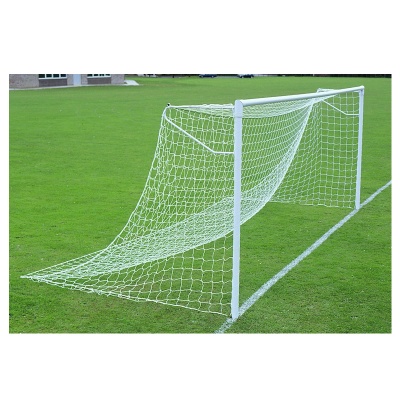 Harrod Super Heavyweight Socketed Steel 76mm Round Football Goal Posts (24 x 8ft / 7.32 x 2.44m) FBL046 (Pair)