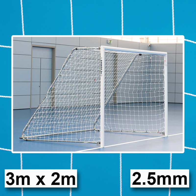 Pair Of 3x2 Metre Harrods Futsal Nets Brand New Fast Dispatch