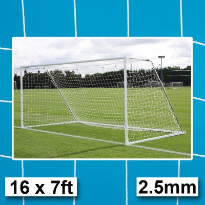 Harrod 2.5mm Nets for Steel Freestanding Football Goals (16 x 7ft / 4.88 x 2.13m) FBL096 (Pair)