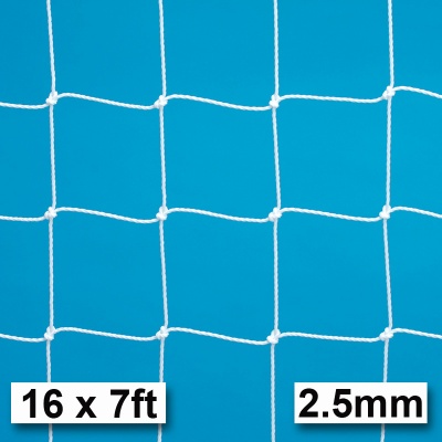 Harrod Socketed Goals 2.5mm Standard Weight Football Goal Nets (16 x 7ft / 4.88 x 2.13m) FBL248 (Pair)