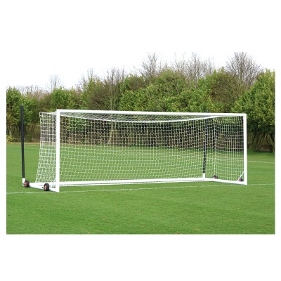 Harrod 4G Aluminium Euro Football Portagoals - Wheels & Nets Extra (24 x 8ft / 7.32 x 2.44m) FBL683 (Pair)