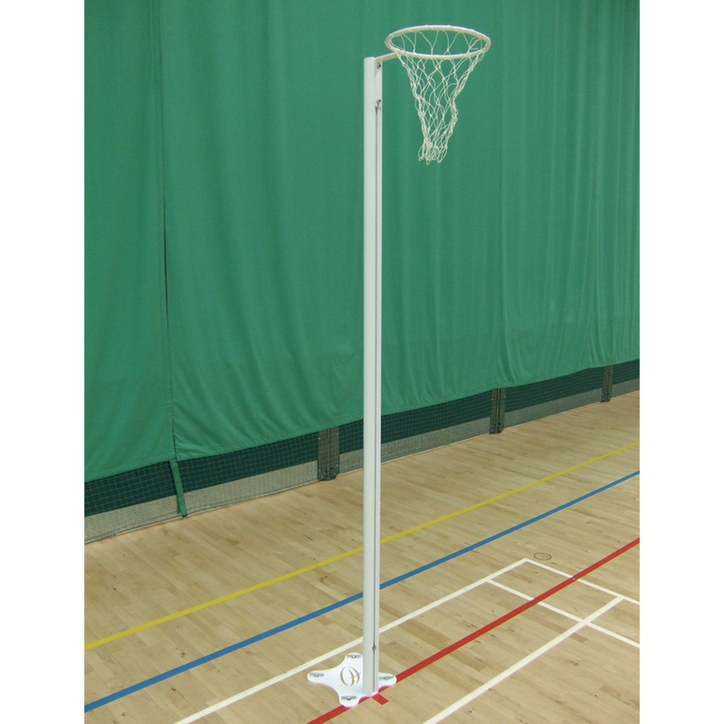 Harrod Floor Fixed Competition Netball Posts (Pair) (NBL032)