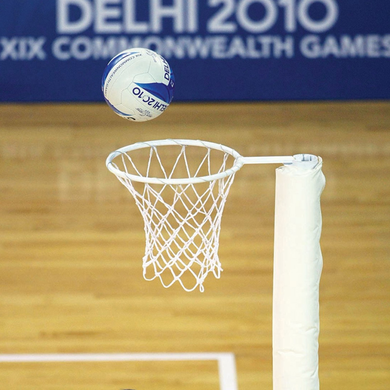 netball hoop and ball