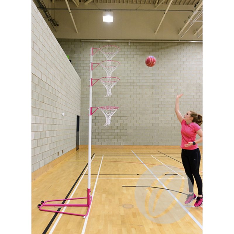 Harrod Telescopic Netball Posts ( Adjustable 4 Heights) (NBL113)