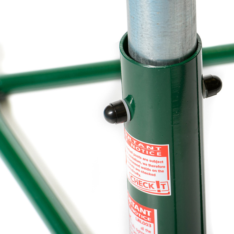 Harrod Wheelaway Netball Post Available with 10mm Solid Rings or 16mm Tubular Regulation Rings