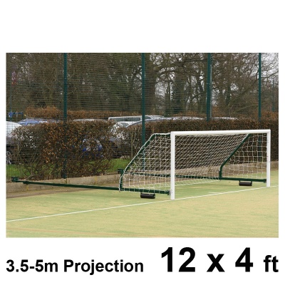 Harrod 3G Aluminium Fence Folding Football Goal Posts (3.5 - 5.0m Projection) (12 x 4ft / 3.66 x 1.22m) FBL584 (Pair)
