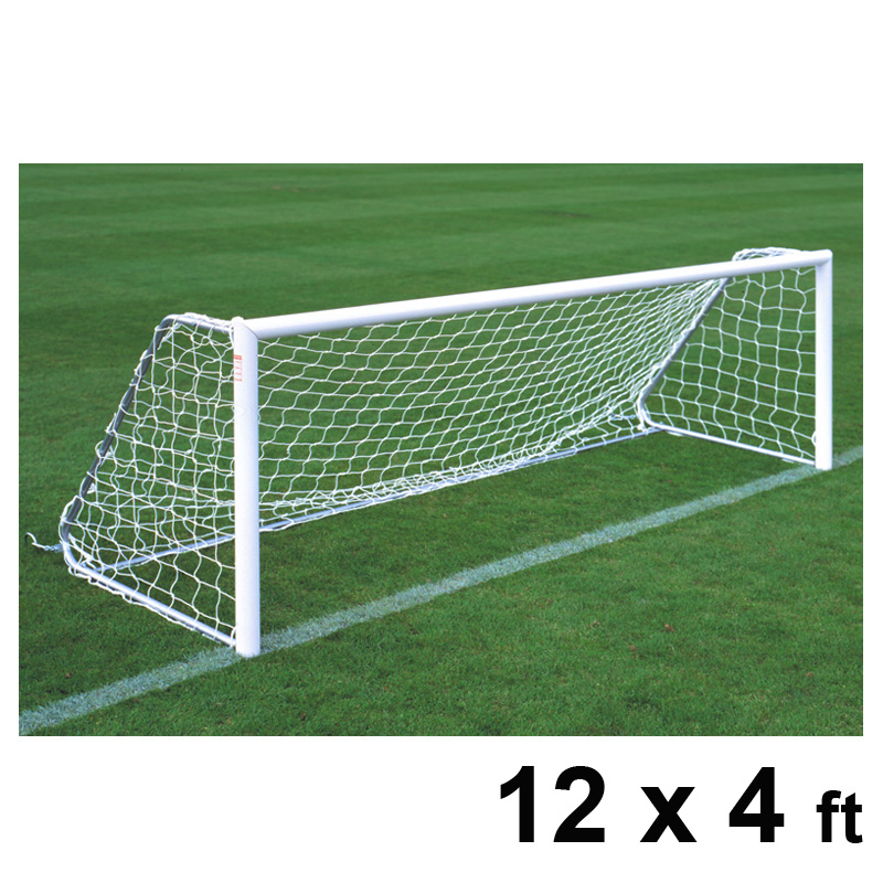 Folding Freestanding Aluminium Football Goal Posts 12x4ft.