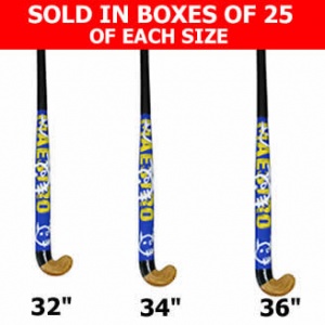Mercian Maestro Schools Hockey Sticks or Slazenger Panther (Box of 25)