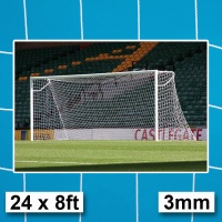 Harrod 3mm Heavy Duty Socketed Football Goal Post Nets (24 x 8ft / 7.32 x 2.44m) FBL003 (Pair)