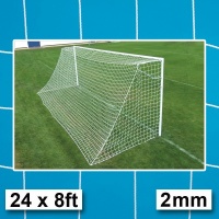 Harrod 2mm Socketed Steel Football Goal Post Nets (24 x 8ft / 7.32 x 2.44m) FBL098 (Pair)