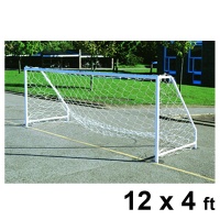 Harrod FS6 Permanent Steel Football Goal Posts (12 x 4ft / 3.66 x 1.22m) FBL135 (Pair)