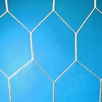 Harrod 3mm Braided Hexagonal World Cup Style Football Goal Nets (24 x 8ft / 7.32 x 2.44m) FBL303 (Pair)
