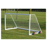 Harrod 4G Aluminium Weighted Football Portagoals with Wheels (16 x 6ft / 4.88 x 1.83m) FBL438 (Pair)