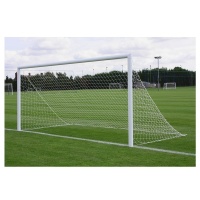 Harrod 3G Parks Socketed Aluminium Football Goal Posts - With Drop In Lids (16 x 7ft / 4.88 x 2.13m) FBL563 (Pair)