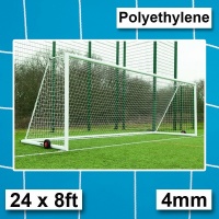 Harrod 4mm Polyethylene for Integral Weighted Football  Goal Nets with 2.13m Runback (24 x 8ft / 7.32 x 2.44m) FBL636 (Pair)