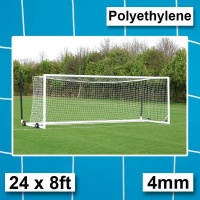 Harrod 4mm Polyethylene Euro Portagoal Football Nets 1.6m Runback (24 x 8ft / 7.32 x 2.44m) FBL684 (Pair)