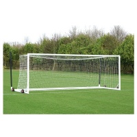 Harrod 4G Aluminium Euro Football Portagoals (Wheels & Nets Extra) (21 x 7ft / 6.4 x 2.13m) FBL690 (Pair)