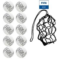 Net of 10 Precision Fusion FIFA Basic Footballs